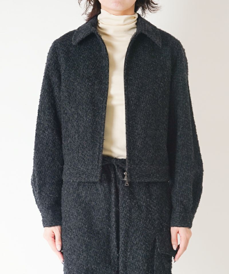 ＜blurhms＞Brushed Wool Zip Short Jacket