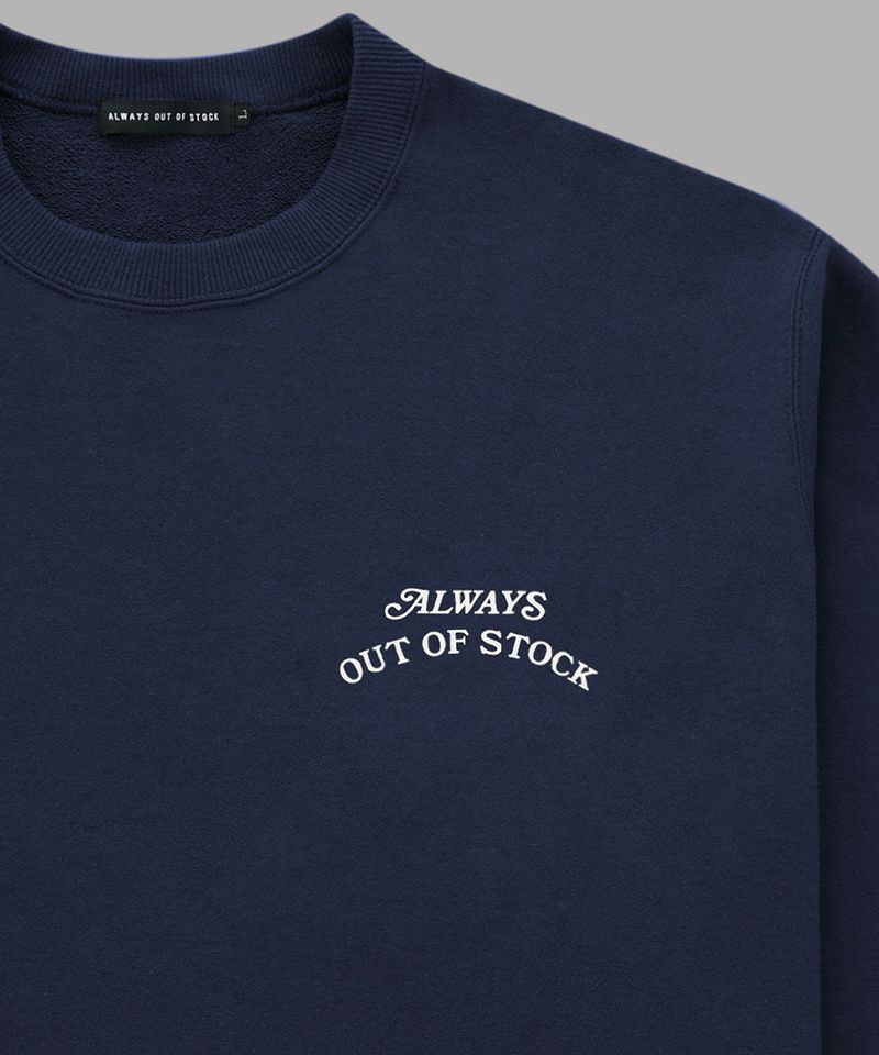 ALWAYS OUT OF STOCK＞BASIC LOGO CREWNECK | MAKES ONLINE STORE