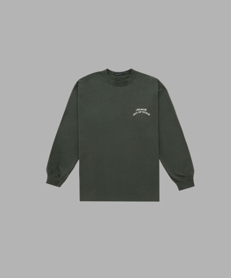 ＜ALWAYS OUT OF STOCK＞BASIC LOGO L/S TEE