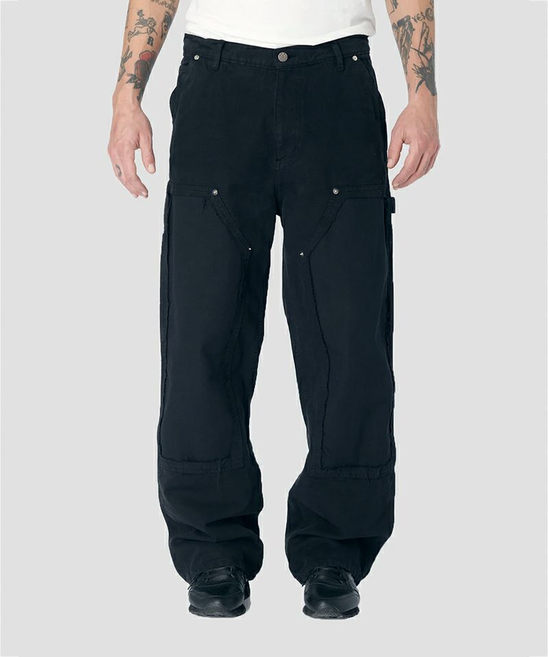 ＜RASSVET＞VINTAGE WASH CANVAS DISTRESSED D.K. WO