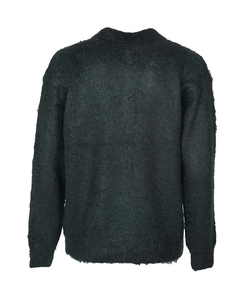 AURALEE＞BRUSHED SUPER KID MOHAIR KNIT POLO | MAKES ONLINE STORE