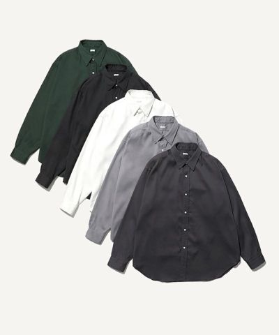 A.PRESSE＞Double Weave Twill Regular Collar Shirt | MAKES ONLINE STORE