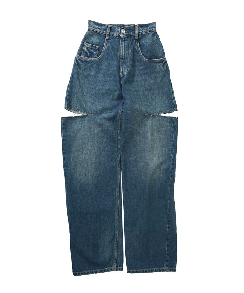 カットアウトジーンズ