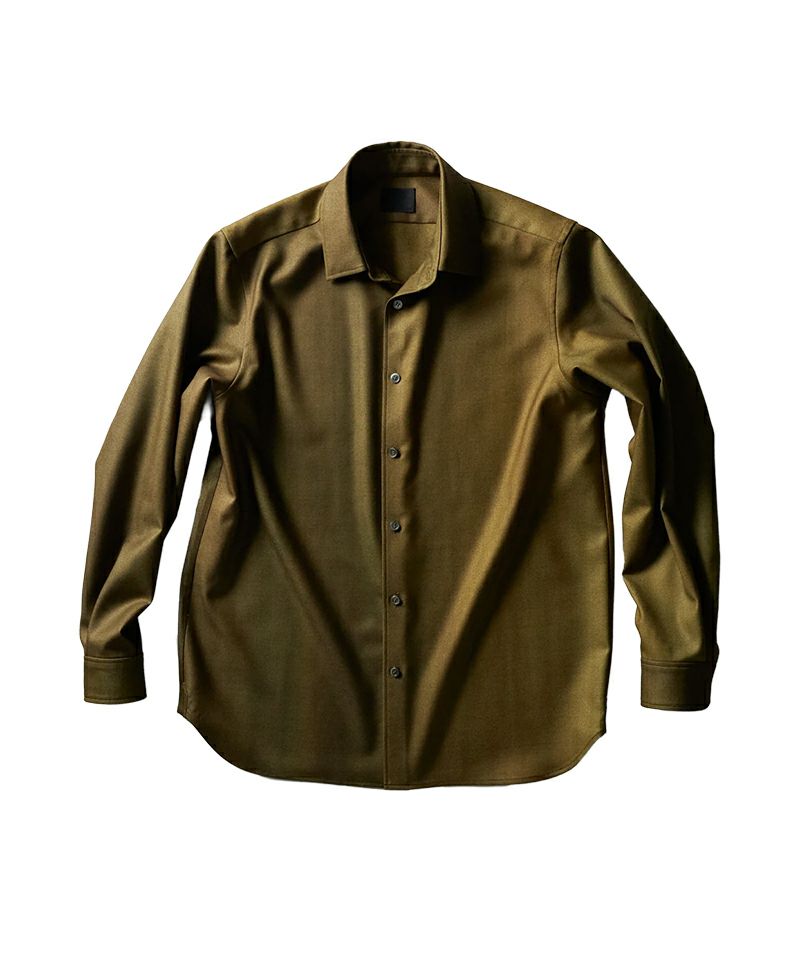 ＜山内＞アーバン染め・オープンカラーシャツ