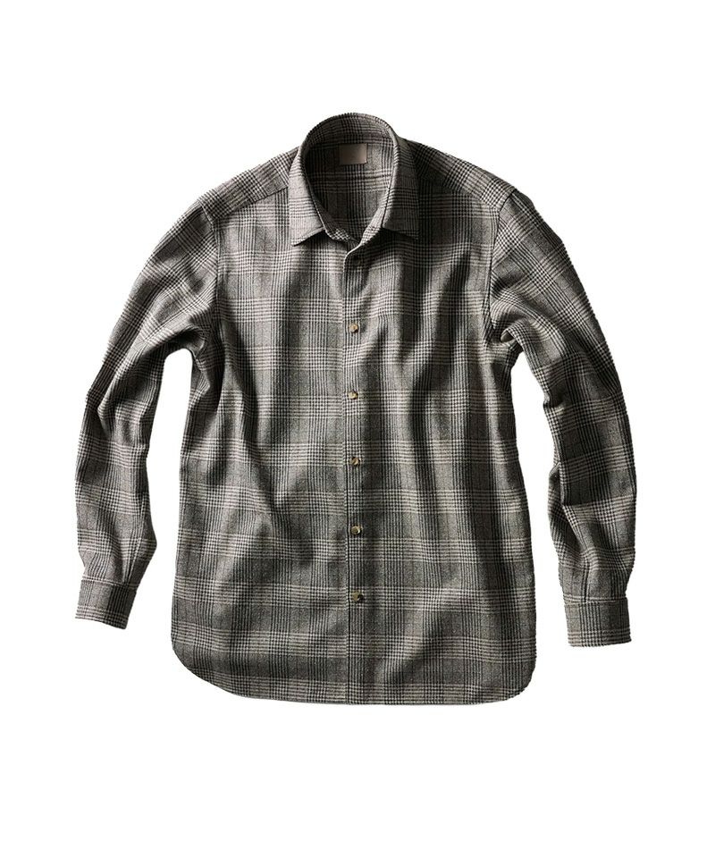 山内＞ネップシルクウール・オープンカラーシャツ | MAKES ONLINE STORE