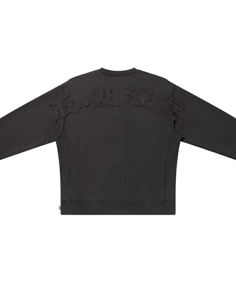 BlackEyePatch＞HWC EMBROIDERED PIGMENT DYED CREW SWEAT | MAKES