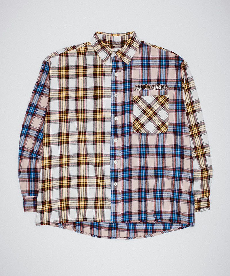 ＜Fucking Awesome＞Color Block Flannel