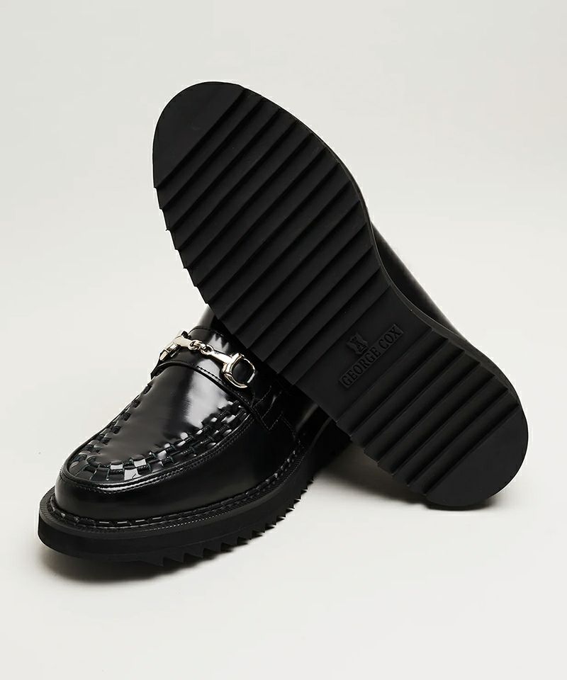 ＜GEORGE COX＞RIPPLE INTERLACE LOAFER