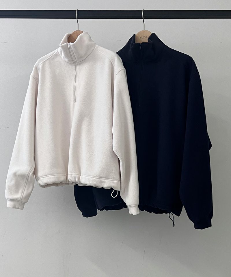 RECYCLE POLYESTER FLEECE HALF ZIP P/O