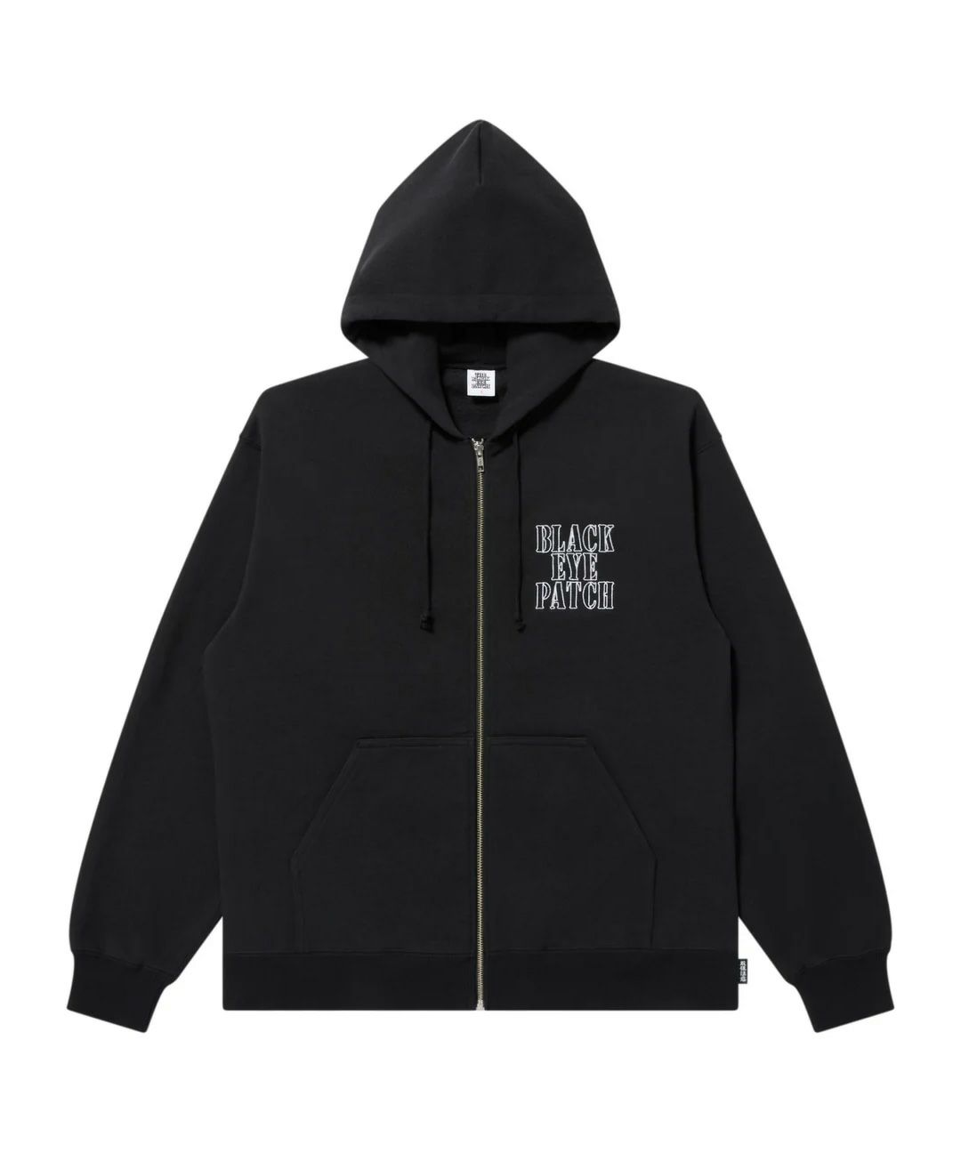 STENCIL LOGO EMBROIDERED ZIP HOODIE