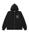 STENCIL LOGO EMBROIDERED ZIP HOODIE