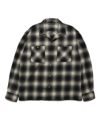 ＜MINEDENIM＞C.Flannel Ombre Open Collar SH
