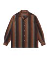 ＜WACKO MARIA＞STRIPED OPEN COLLAR SHIRT L/S
