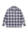 ＜WACKO MARIA＞OMBRE CHECK OPEN COLLAR SHIRT L/S(TYPE-1)
