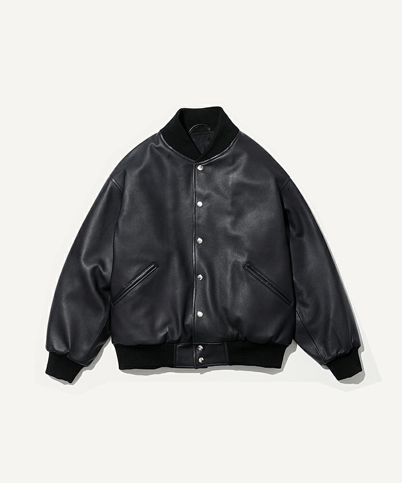 ＜A.PRESSE＞Leather Award Jacket