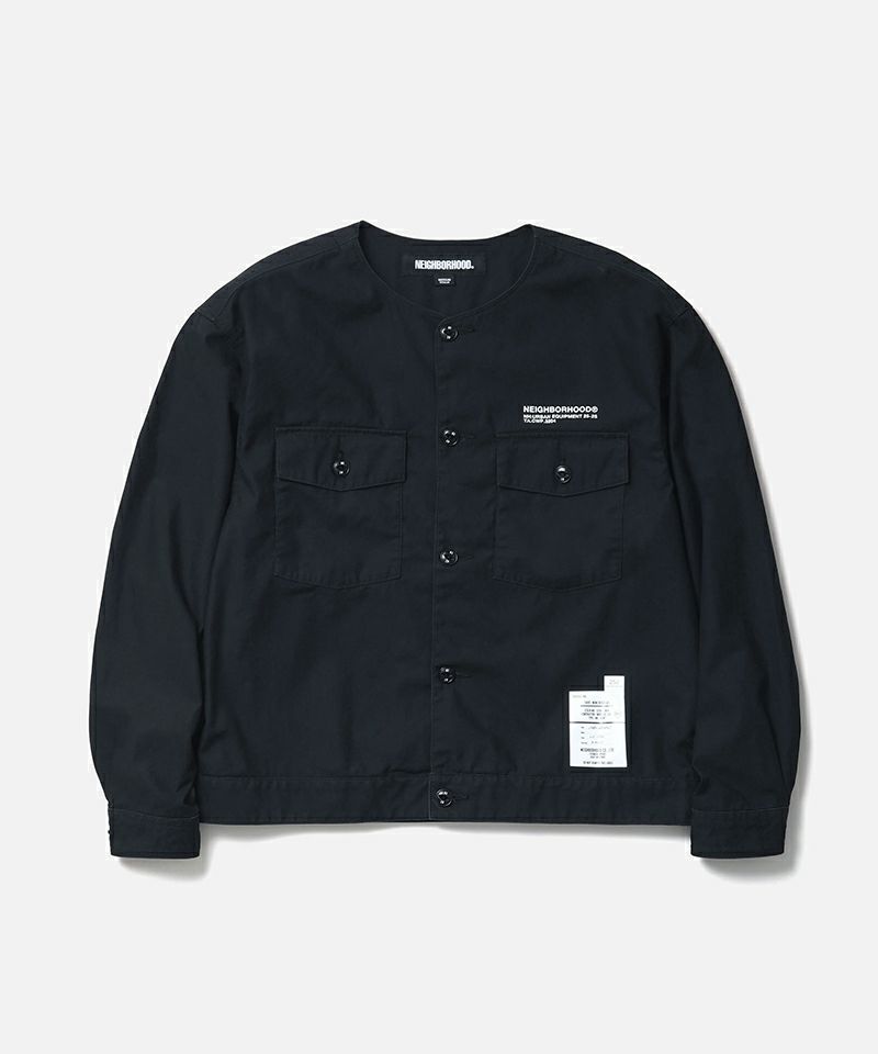 ＜NEIGHBORHOOD＞NO COLLAR SHIRT LS