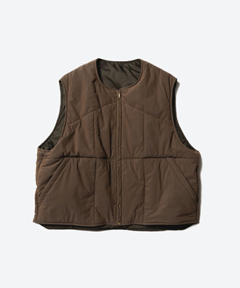 Unlikely Reversible Utility Vest ブラウン L Unlikely＞Reversible Utility Vest | MAKES ONLINE STORE