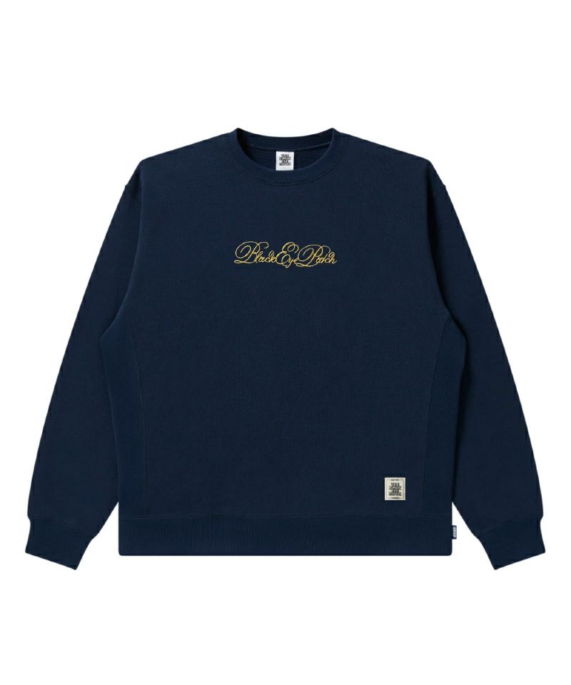 ＜BlackEyePatch＞SERPENTINE SCRIPT CREW SWEAT