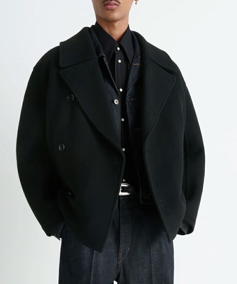 LEMAIRE＞BOXY PEACOAT (CO1131LF1116) | MAKES ONLINE STORE