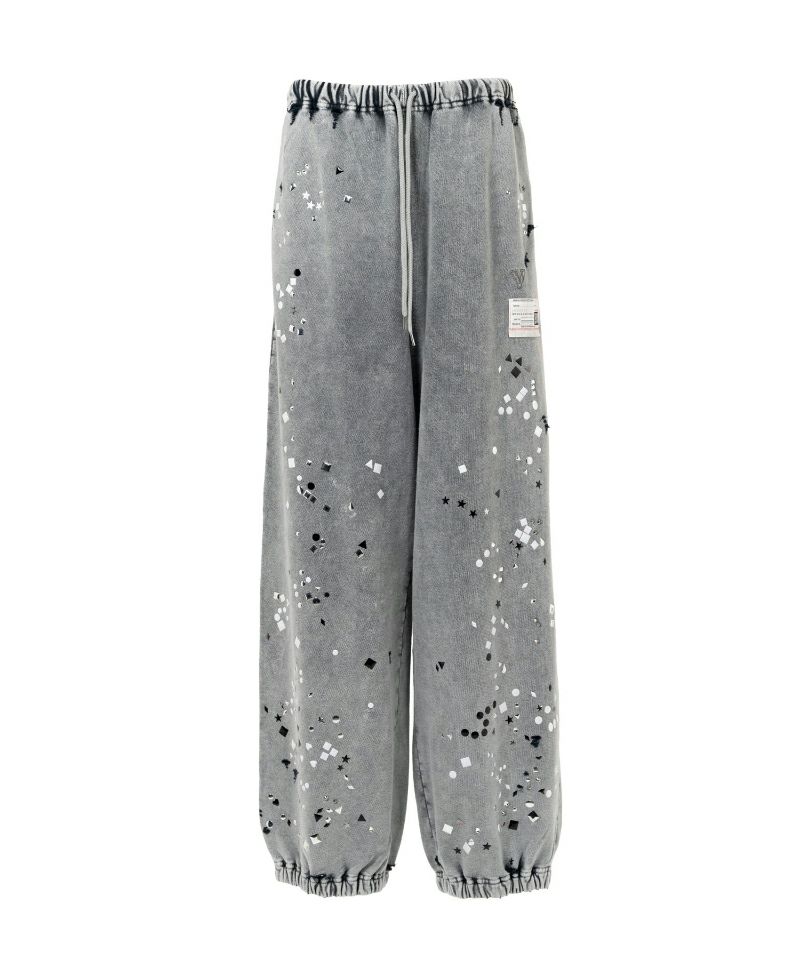 ＜MAISON MIHARAYASUHIRO＞Embellished Bleached Sweat Pants