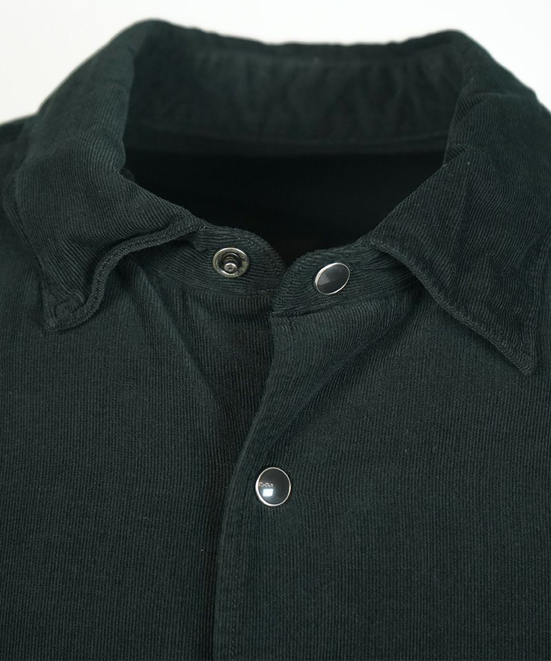 comoli 25AW コーデュロイコモリシャツ C03-02008 ブラック COMOLI(コモリ) 25AWコーデュロイコモリシャツC03-02008 C03-02008