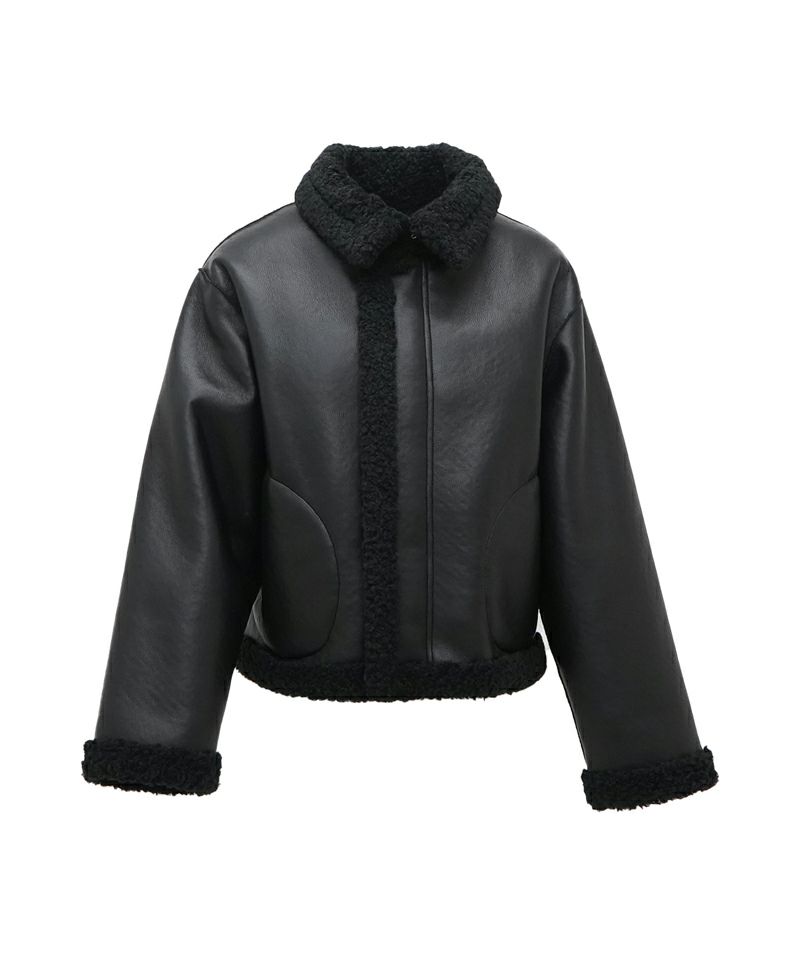 Eco Lether Short Blouson