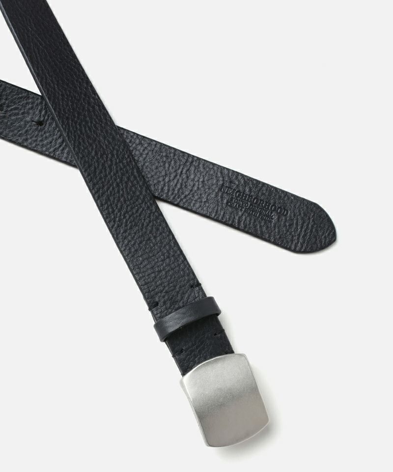 小物 NEIGHBORHOOD LEATHER PLAIN BELT RUUBON】cow leather plain belt / カウレザー プレーンベルト（ベルト