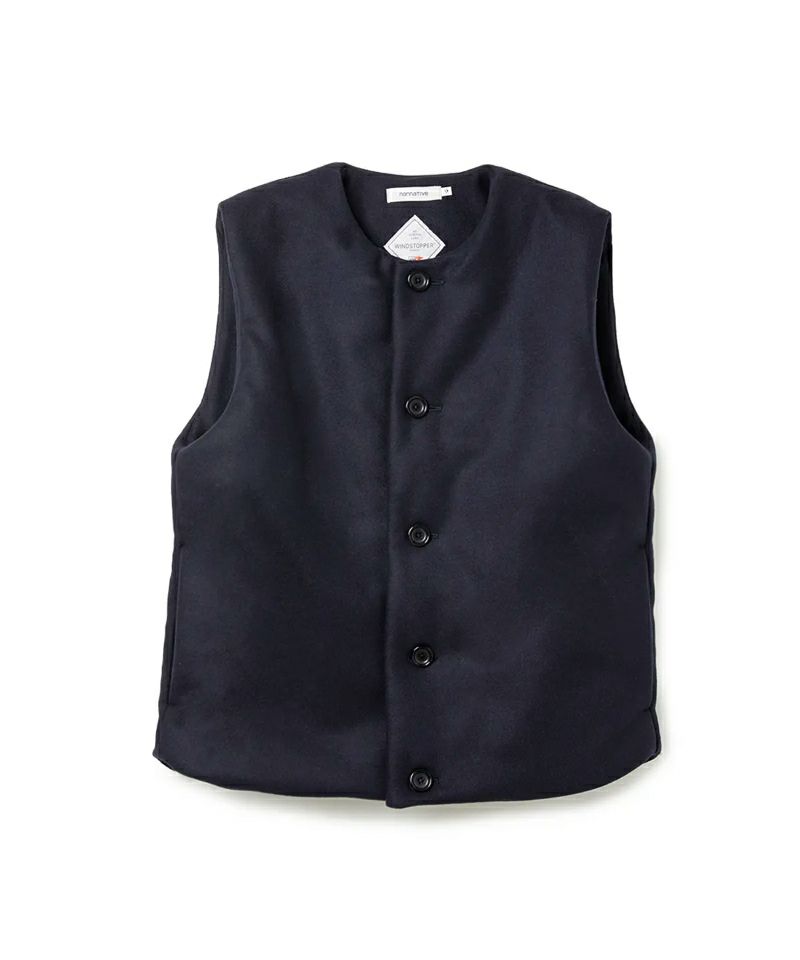 ＜nonnative＞MARINER VEST W/N DOUBLE MELTON