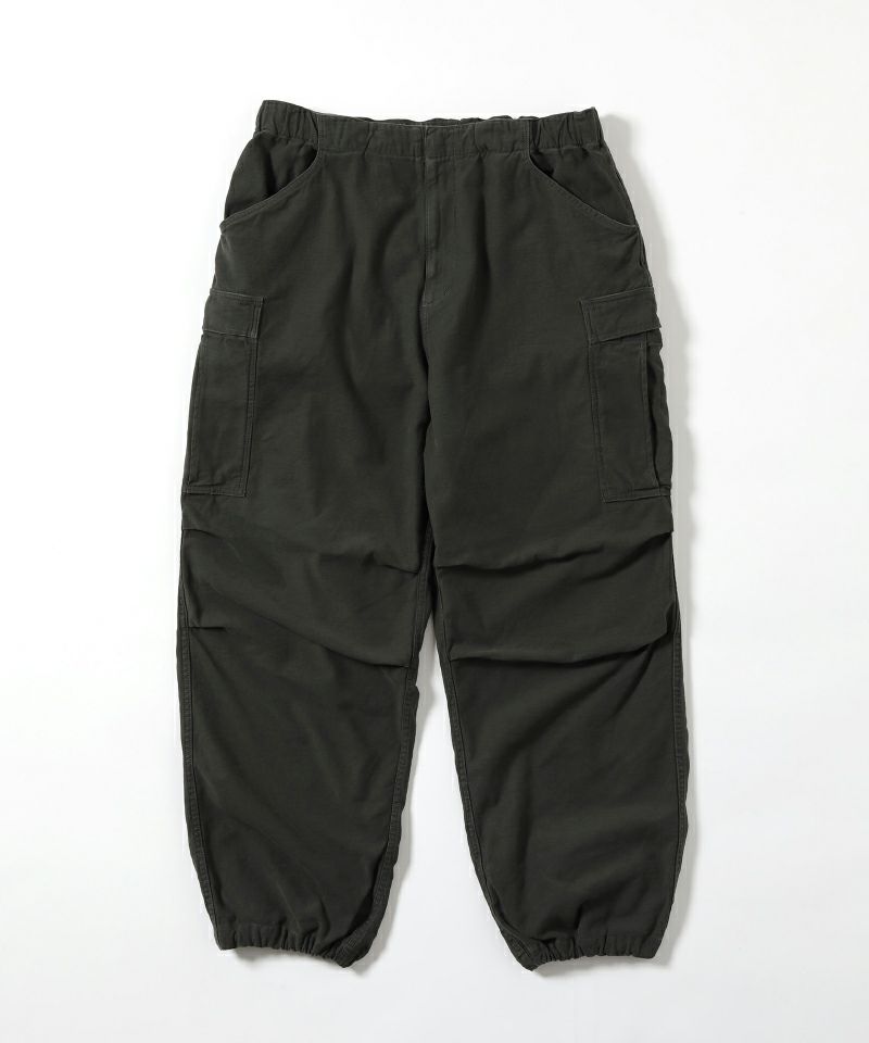 ＜GOLD＞LIGHT BACKSATIN EASY CARGO PANTS