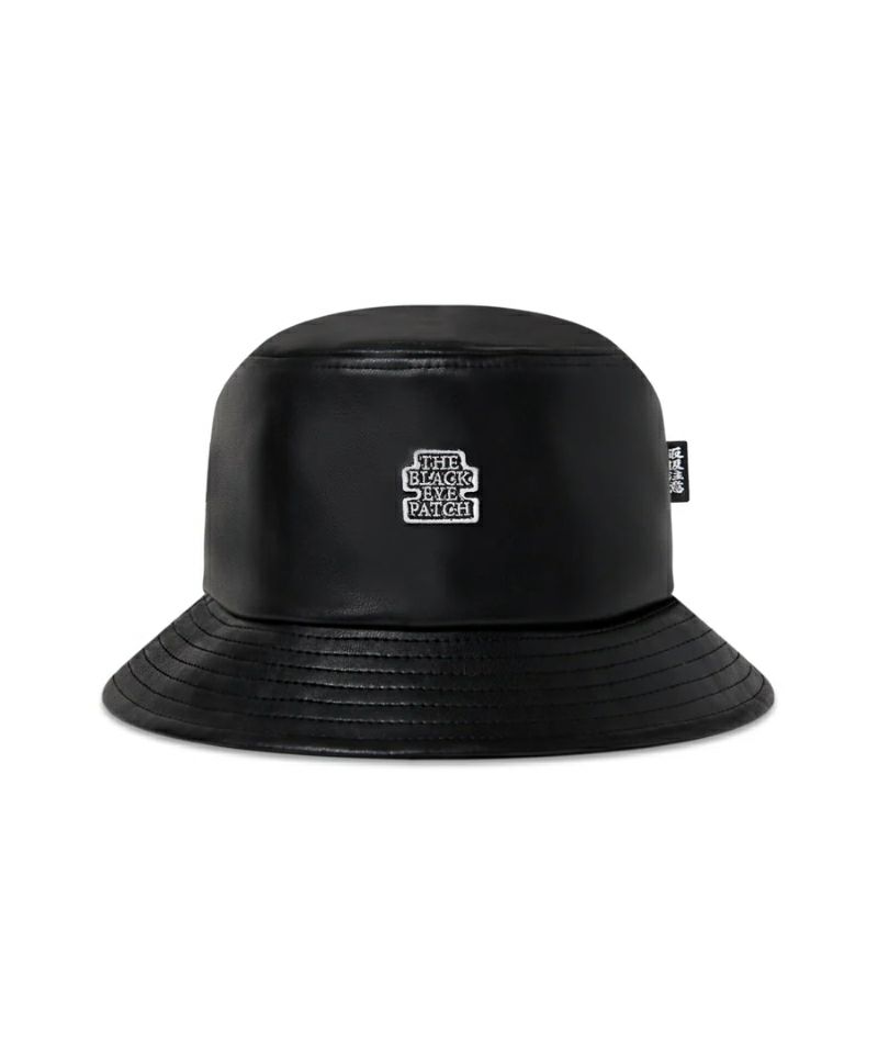 ＜BlackEyePatch＞OG LABEL FAUX LEATHER BUCKET HAT