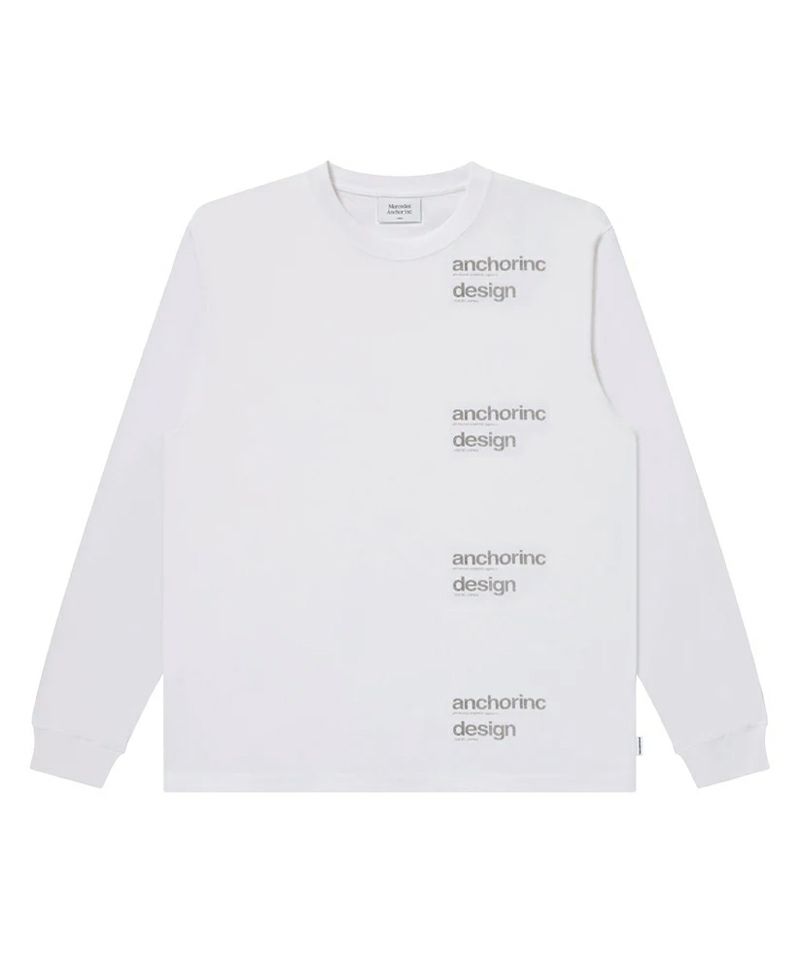 REPEATED FABRIC LOGO L/S TEE