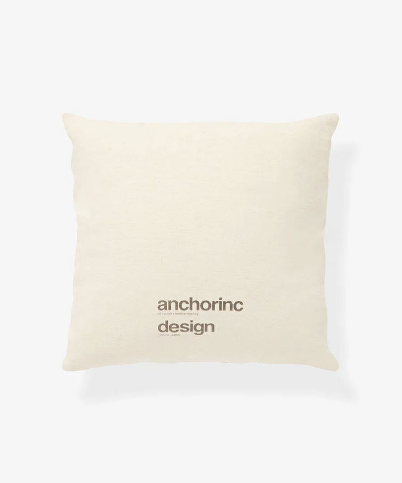 ANCHOR INC.＞FABRIC LOGO CANVAS CUSHION | MAKES ONLINE STORE