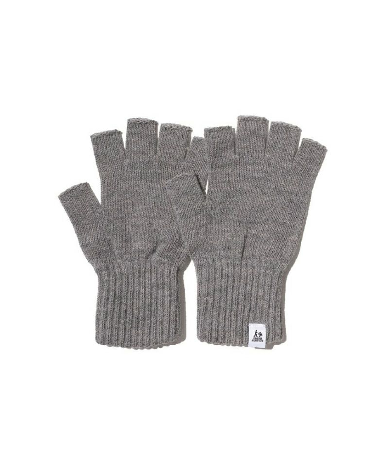 ＜FreshService＞THERMAL RIB KNIT FINGERLESS GLOVES