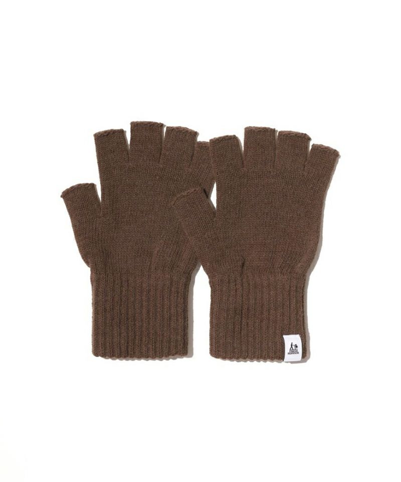 FreshService＞THERMAL RIB KNIT FINGERLESS GLOVES | MAKES ONLINE STORE