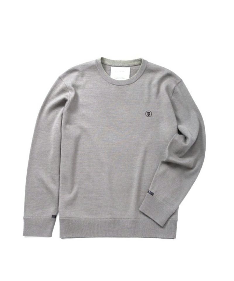 THE INOUE BROTHERS＞Crew Neck Sweater Logo Embroidery | MAKES