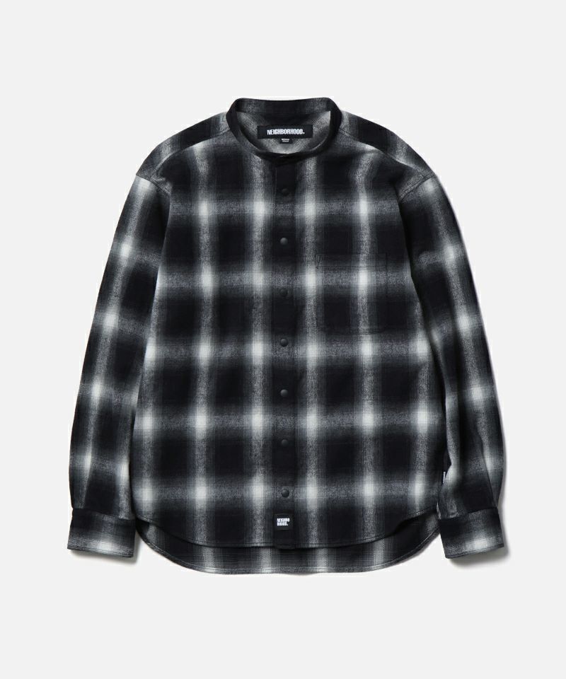 ＜NEIGHBORHOOD＞HOMBRE CHECK BAND COLLAR SHIRT LS