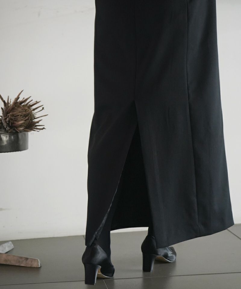 CINOH＞BLACK FORMAL KEY NECK JACKET DRESS | MAKES ONLINE STORE