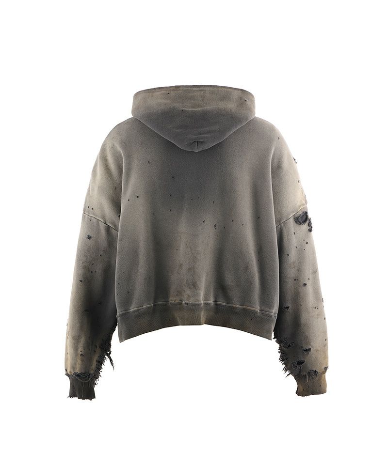 SAINT MICHAEL＞ZIP HOODIE/DOUBLE FACE/BLACK | MAKES ONLINE STORE