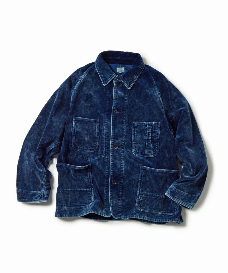 ＜GOLD＞9W INDIGO CORDUROY WORK COAT