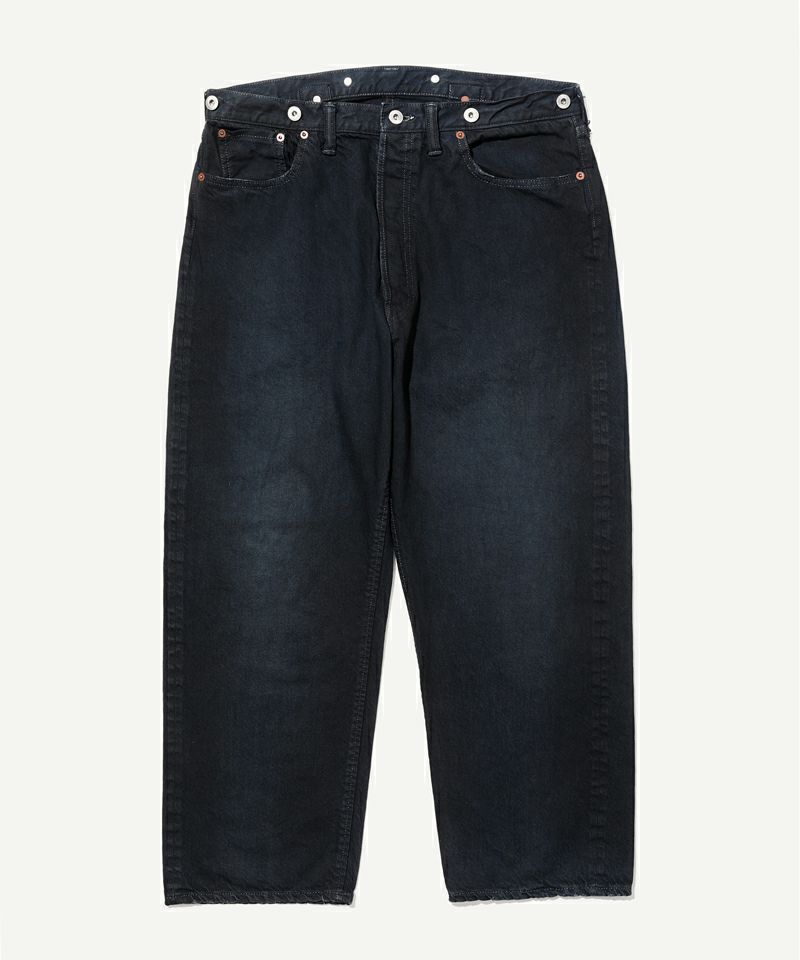 No.22 Washed Wide Denim Pants