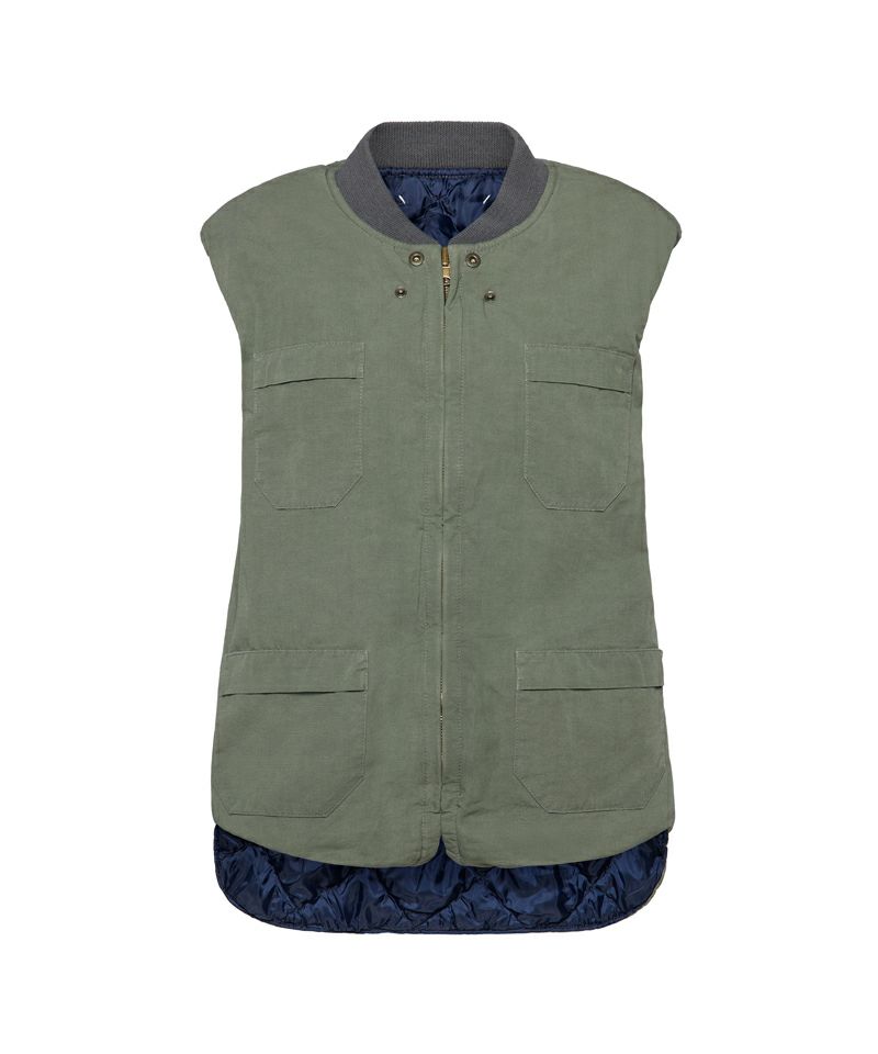 リバーシブル ジレ