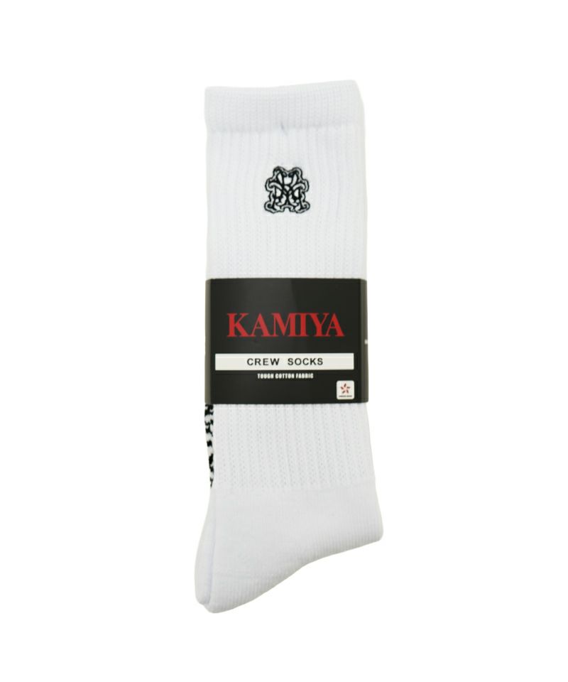 ＜KAMIYA＞"KMY"Cotton Crew Socks 2P