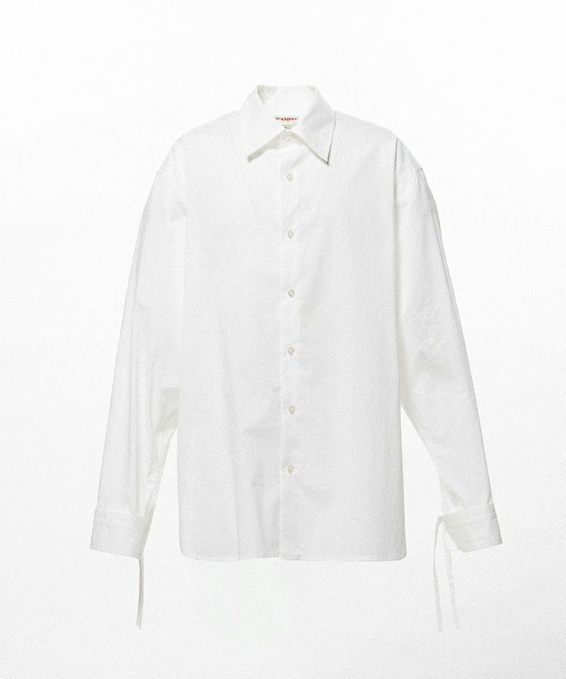 ＜KAMIYA＞Drawstring Cuff Shirt