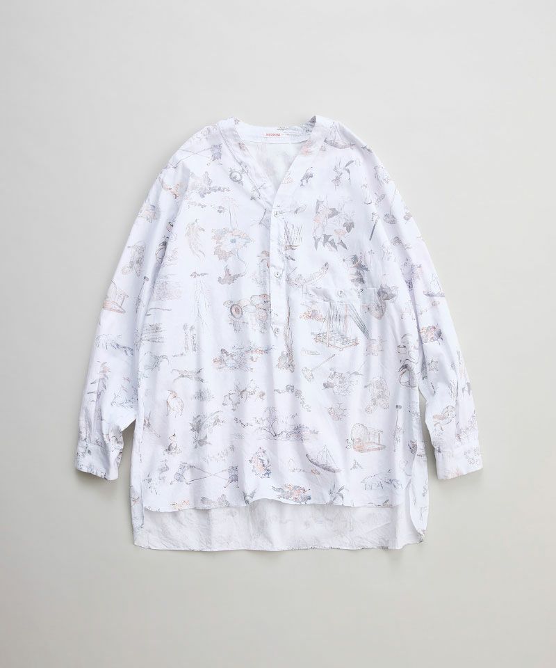 ＜NICENESS＞CHRISTO(ホクサイプリントスリーピングシャツ)