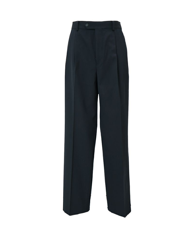 AURALEE＞LIGHT WOOL MAX GABARDINE TWO-TUCK SLACKS | MAKES ONLINE STORE