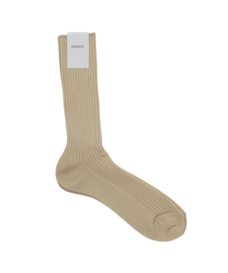 ＜AURALEE＞GIZA HIGH GAUGE SOCKS