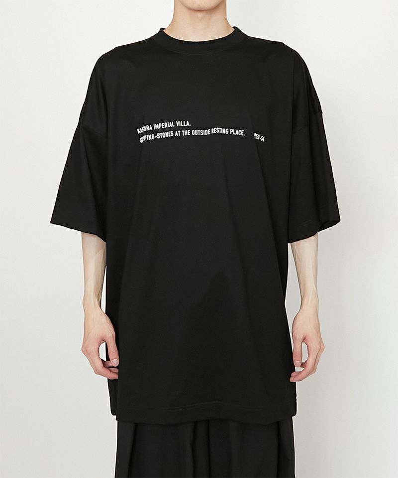ALMOSTBLACK＞KIMONO BIG PRINT T-SHIRTS BLACK | MAKES ONLINE STORE
