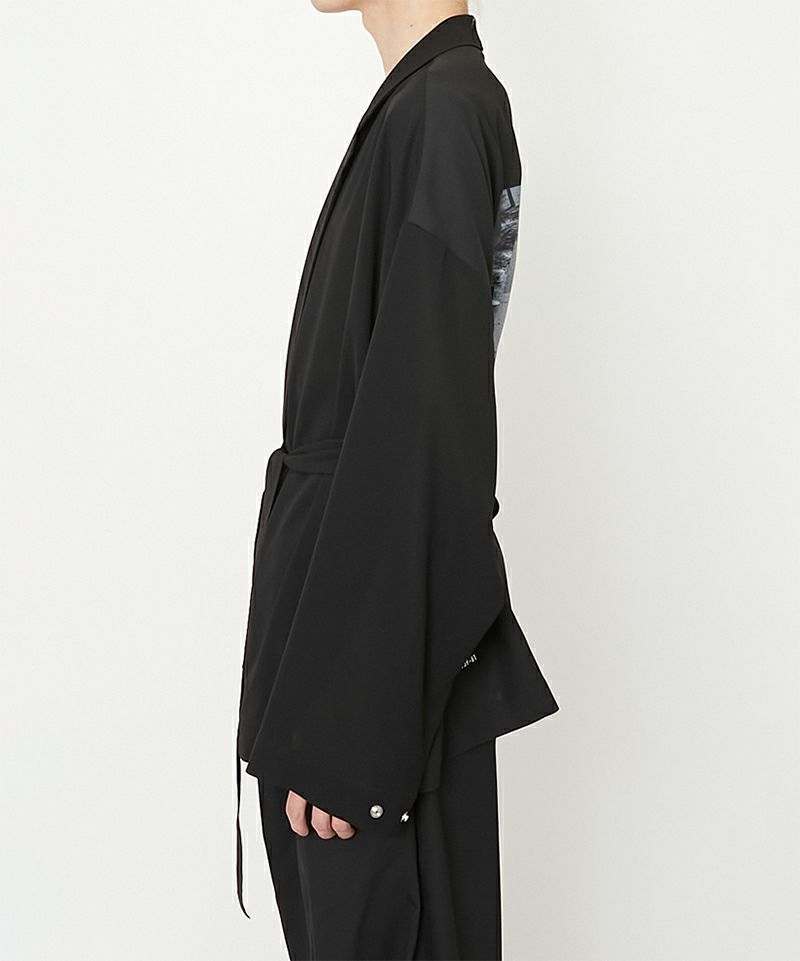 ALMOSTBLACK＞WOVEN KIMONO SLEEVE JACKET | MAKES ONLINE STORE