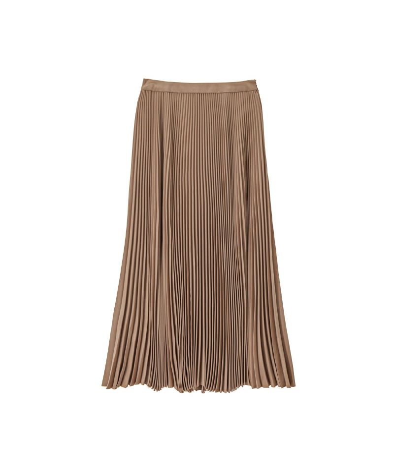 ＜Graphpaper＞Satin Pleats Skirt