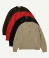 ＜A.PRESSE＞Washed Silk Nep Henry Neck Sweater
